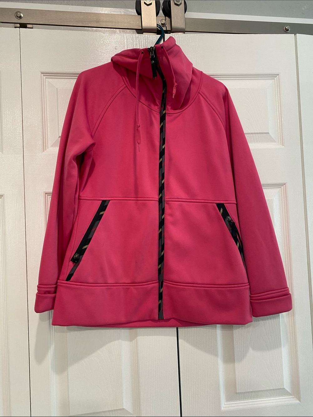 Burton Hot Pink Hooded Zip Utility Jacket